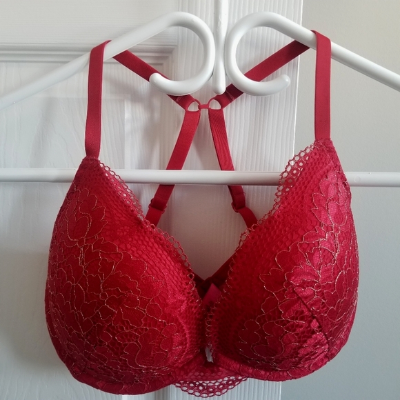 La Senza Obsession Bra in Red Lace